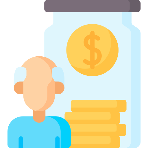 pensión icono gratis