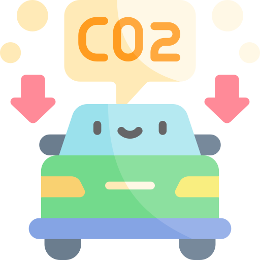 Low emission - Free transportation icons