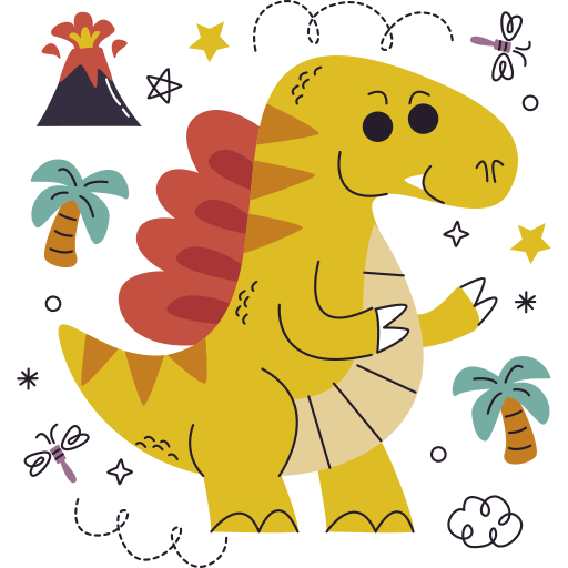 dinosaurio gratis sticker