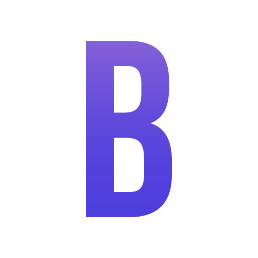 Letter B Generic gradient fill icon