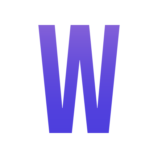 letra w icono gratis