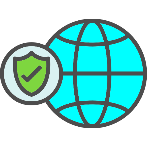 seguridad global icono gratis