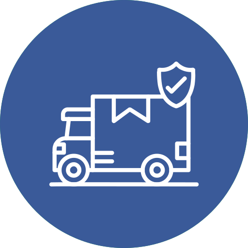 Delivery insurance free icon