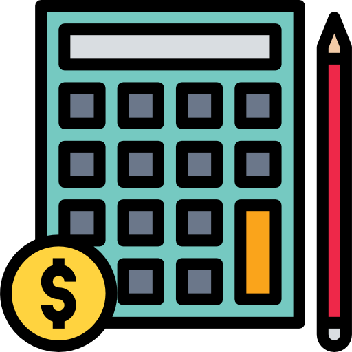 Calculator mynamepong Lineal Color icon