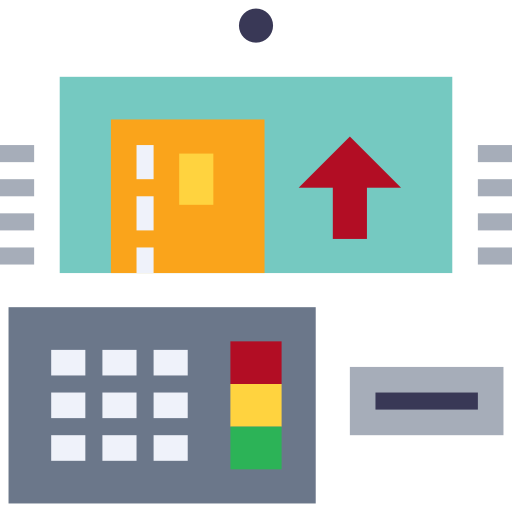 cajero automático icono gratis