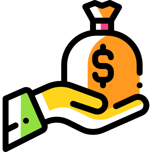 bolsa de dinero icono gratis