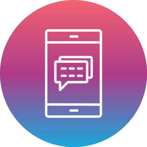 Message Generic gradient fill icon