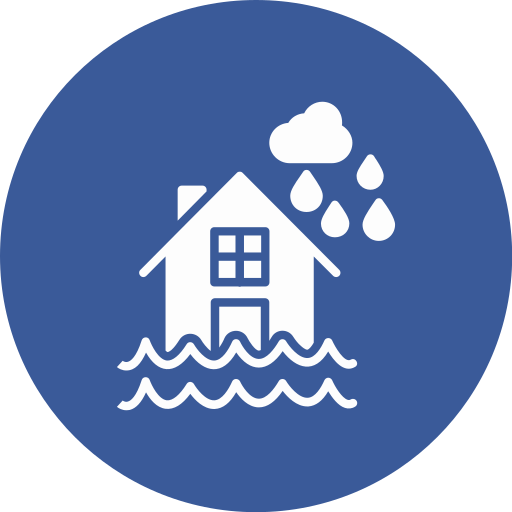 casa inundada grátis ícone casa inundada grátis ícone