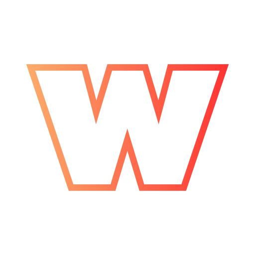 letra w icono gratis