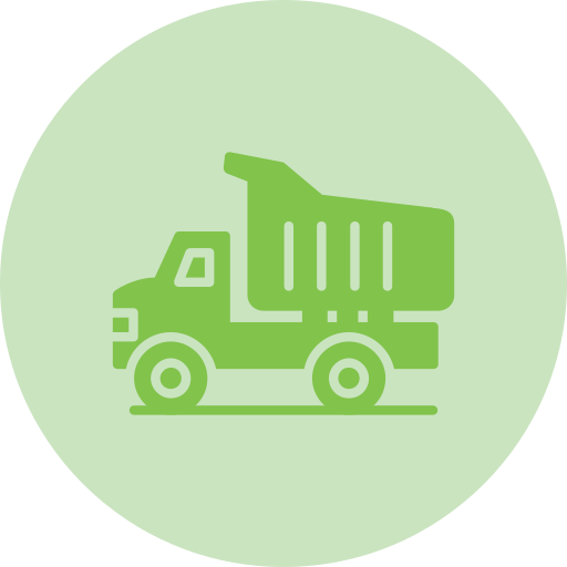 camión volquete icono gratis