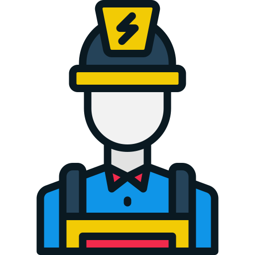 Électricien Icône gratuit Électricien Icône gratuit
