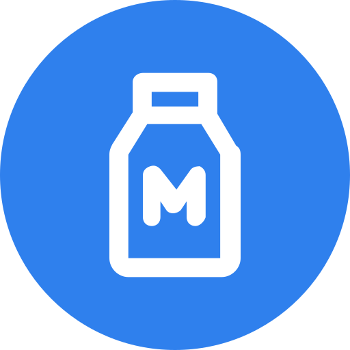 Milk free icon Milk free icon