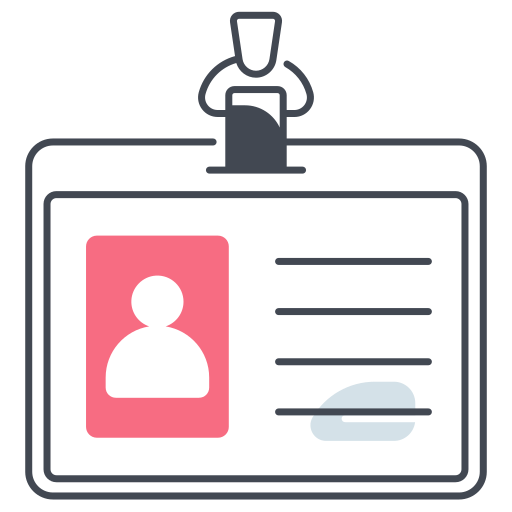 tarjeta de identificación icono gratis