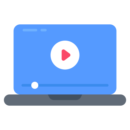 Video player Generic color fill icon