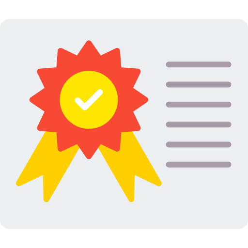 certificado icono gratis