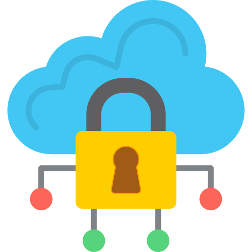 Cloud lock - Free security icons