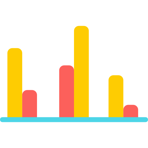 gráfico de barras icono gratis