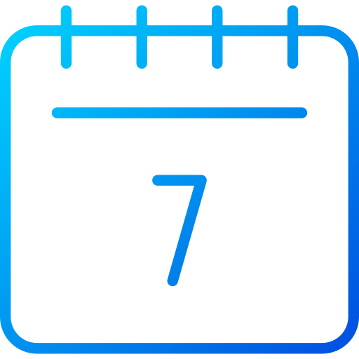 Calendar Generic gradient outline icon