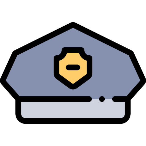 sombrero de policia icono gratis