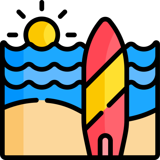 tabla de surf icono gratis