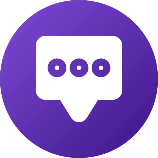 Chat Generic gradient fill icon