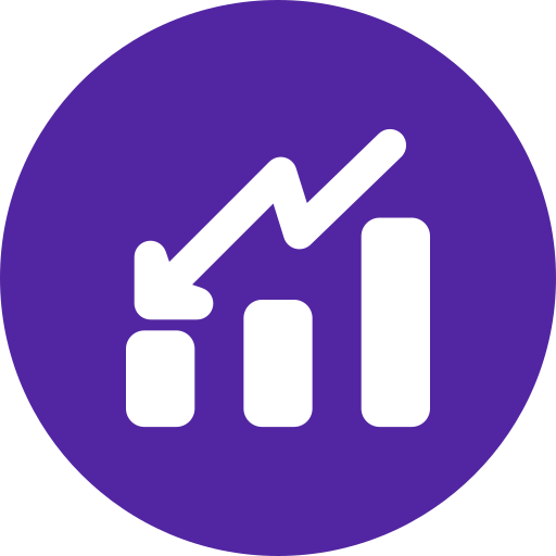 disminución icono gratis