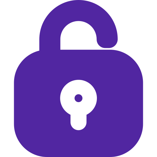 Unlock Generic color fill icon