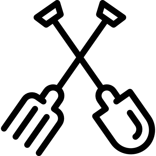 farmer tools clipart icons