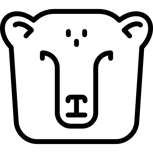 oso polar icono gratis