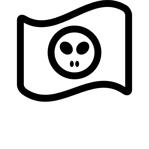 bandera pirata icono gratis