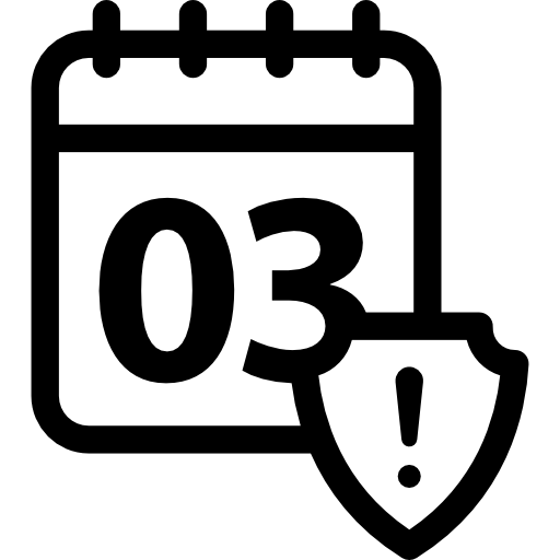 tiempo de seguridad icono gratis