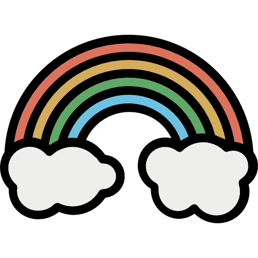 arco iris icono gratis