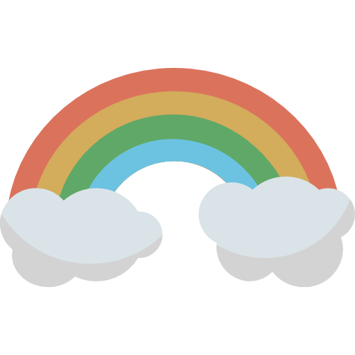 arco iris icono gratis