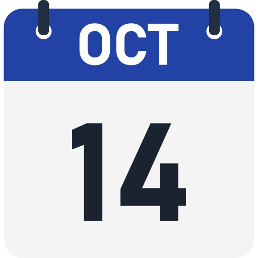 14 de octubre icono gratis