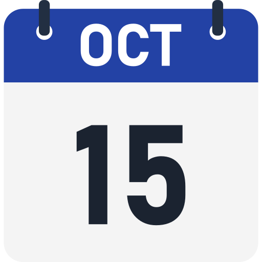 15 de octubre icono gratis