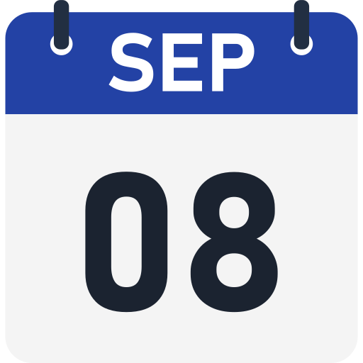 8 de septiembre icono gratis