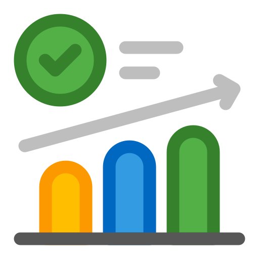 gráfico de barras icono gratis