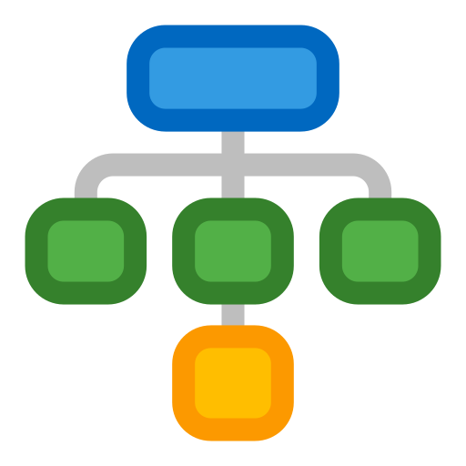 estructura de jerarquía icono gratis