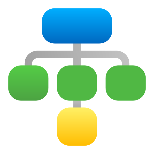 estructura de jerarquía icono gratis