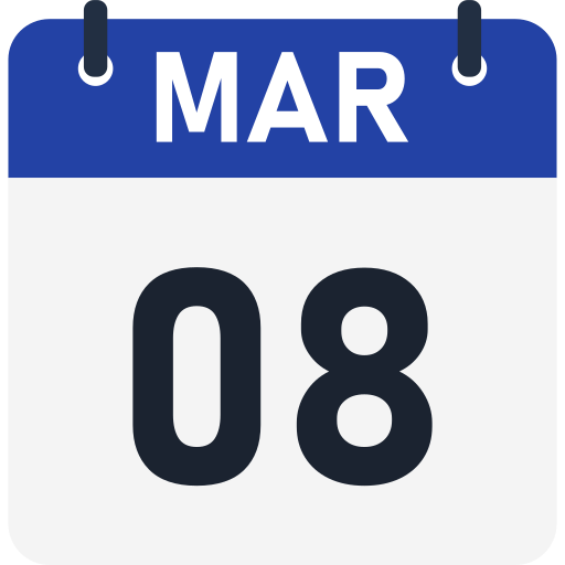 8 de marzo icono gratis