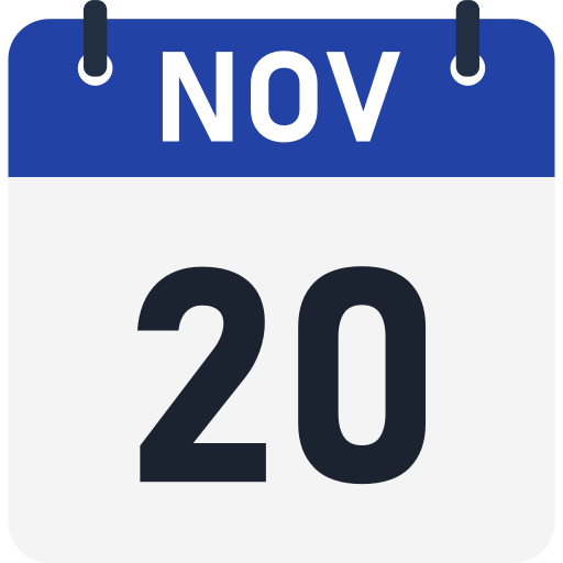 20 de noviembre icono gratis