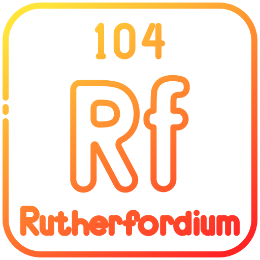 Rutherfordium Generic gradient outline icon