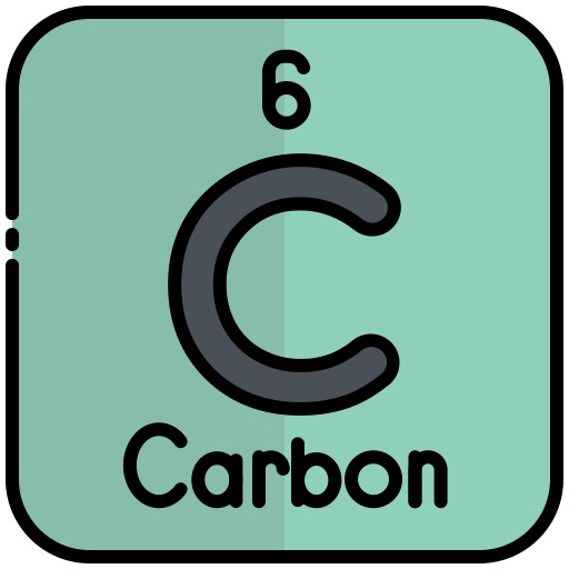 Carbon - Free education icons