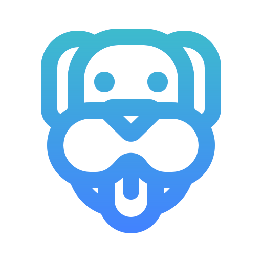 Dog face Generic gradient outline icon