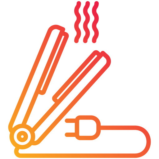 Hair iron free icon