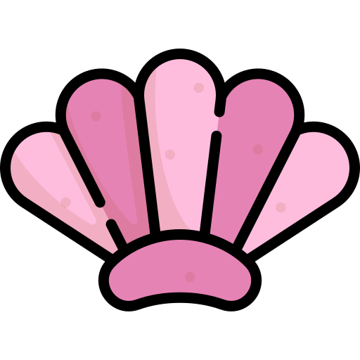 Shell Kawaii Lineal color icon