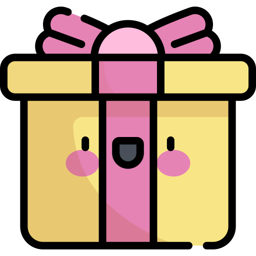 Gift Kawaii Lineal color icon