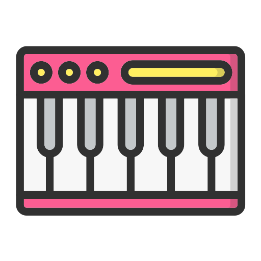 Piano Generic color lineal-color icon