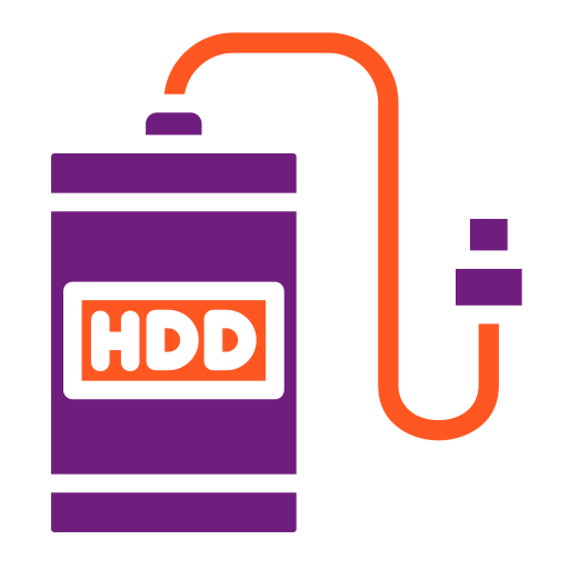 disco duro externo icono gratis