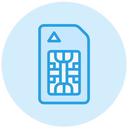 tarjeta sim icono gratis